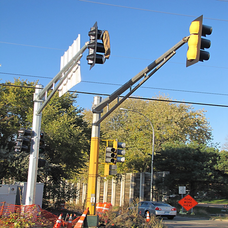 Galvanized Traffic sign Pole